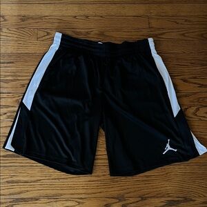 Jordan Men’s Black and White Athletic Shorts